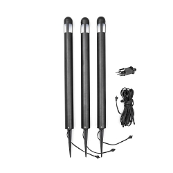 Armatuur met grondpen AMALFI groot, set van 3 IP44, zwart