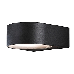 Outdoor wall luminaire TERAMO, Up/Down, E27 max. 40W, black aluminium / opal glass