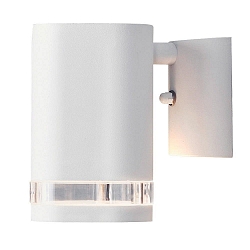 Wandarmatuur voor buitenshuis MODENA met reflector GU10 IP44, transparant, wit