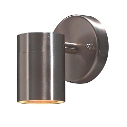 Outdoor wall luminaire MODENA, GU10 max. 35W, stainless steel 304 / clear glass