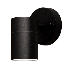 Outdoor wall luminaire MODENA, GU10 max. 35W, black aluminium / clear glass