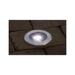 Vloerinbouwarmatuur ingebouwde versie IP44, rvs, transparant