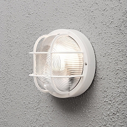 Outdoor wall or ceiling luminaire MANTOVA, E27 max. 40W, white, plastic