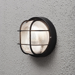 Wand- en plafondarmatuur MANTOVA E27 IP44, zwart