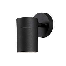 Wandarmatuur voor buitenshuis MODENA GU10 IP44, zwart, transparant