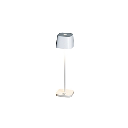 Tafellamp op batterijen CAPRI MINI IP54, wit dimbaar