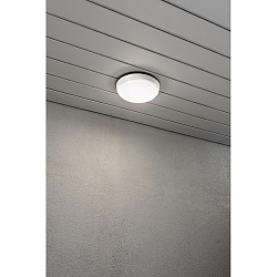 Wand- en plafondarmatuur CESENA rond IP54, opaal, wit 