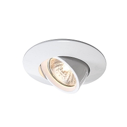 Recessed ceiling ring, voltage constant, 12V AC / DC, GU5.3 / MR16, 50W, rotatable and pivotable, white