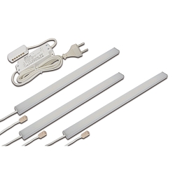 3pc. set of under-cabinet luminaire LED ADD-ON Mini + LED transformer LED 24 / 15W