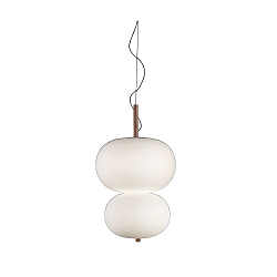 Pendelarmatuur ILARGI DOBLE LAMP LED IP20, wit dimbaar