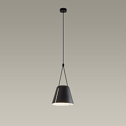 Pendelarmatuur ATTIC conisch E27 IP20, zwart