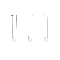 Pendelarmatuur ATTIC 3 3-vlams E27 IP20, wit