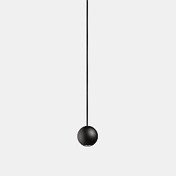 Pendelarmatuur PUNTO SINGLE LED IP20, zwart dimbaar