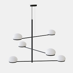 Pendelarmatuur COCO CHANDELIER E14 IP20, zwart