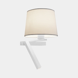 Wand- en plafondarmatuur HALL SLIM LED E27, scherm excl, wit