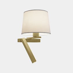 Wand- en plafondarmatuur HALL SLIM LED E27, scherm excl, goud mat