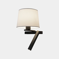 Wand- en plafondarmatuur HALL SLIM LED E27, scherm excl, zwart