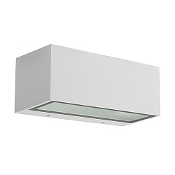 Wandarmatuur voor buitenshuis NEMESIS E27 - 9x22CM up down, groot E27 IP66, wit mat dimbaar