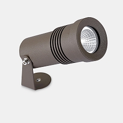 Buitenspot MICRO LED draaibaar IP65, bruin dimbaar