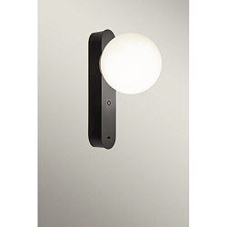 wall luminaire PERLINA WALL USB-C with USB connection, CCT Switch, with touch dimmer IP20, black dimmable