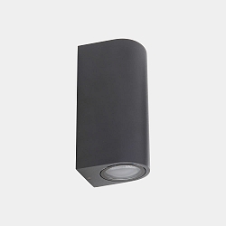 Wandarmatuur voor buitenshuis EKO DOUBLE EMISSION GU10 up down GU10 IP66, antraciet dimbaar