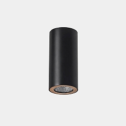 Downlight PIPE SINGLE 1-vlams, cilindrisch, stijf GU10 IP23, zwart dimbaar