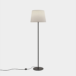 floor lamp METRICA ROUND E27, shade excl., black