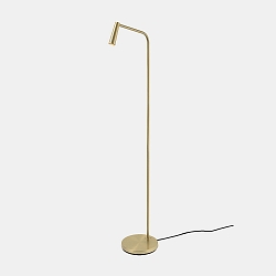 floor lamp GAMMA LED, gold dimmable
