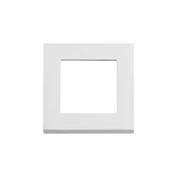 Opbouwframe CLICK hoekig, mechanisch, wit