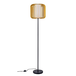 floor lamp VIVA E27 IP20, light wood, black