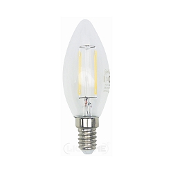 LED candle shape filament C37, E14, 4.5W 2700K 470lm, dimmable