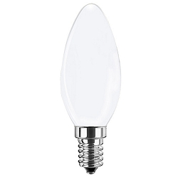 Filamentlamp kaarsvorm WHITE C35 E14 4,2W 470lm 4000K 320� CRI 80-89 