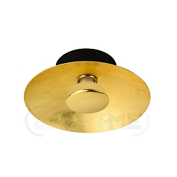 Ceiling luminaire GOLDINO 1-flame, incl. GU10 5W 2700K 350lm (3-StepDim), gold / black
