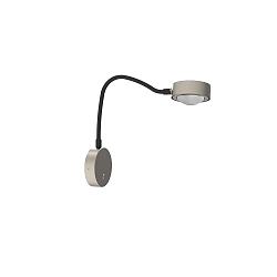 wall luminaire POWERLENS FLEX direct GX53 IP20, mat, satined, titanium