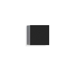 Wandarmatuur voor buitenshuis ARCA W100 SINGLE IP65, zwart dimbaar