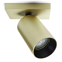 Spot SPOTON 1 draaibaar, roteerbaar GU10 IP20, messing