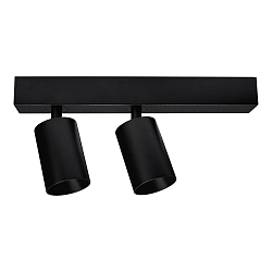 Spot A BLOC TWO 2-vlams IP20, zwart dimbaar