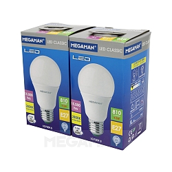 Lamp peervorm CLASSIC A60 set van 2 E27 5W 1055lm 2800K 330� CRI 80 