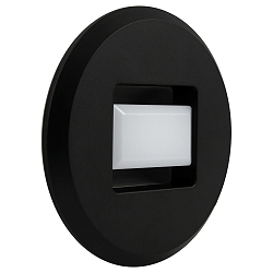 wall recessed luminaire TINA ROUND round, rotatable, direct / indirect, switchable IP20, black 