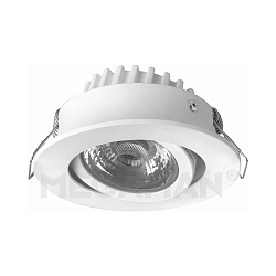 Inbouwarmatuur RICO HR draaibaar, dimbaar IP44, wit dimbaar 6,5W 500lm 2800K 36� 36� CRI 95