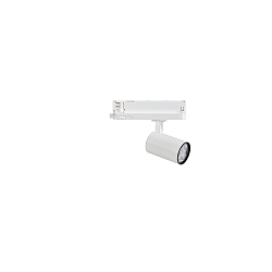 3-fase spot MARCO 2 MINI DBT draaibaar, roteerbaar IP20, gepoedercoat, transparant, wit 