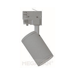 3-phase trackspot MORA, GU10 PAR16 max. 8W, incl. adaptor, rotatable, swiveling, silver