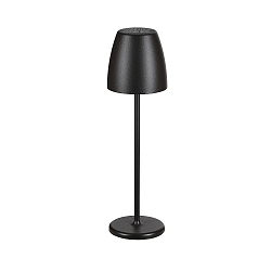 Solar tafellamp TAVOLA SOLAR met USB-aansluiting, set van 1, met aanraakdimmer, magnetische montage IP54, zwart dimbaar