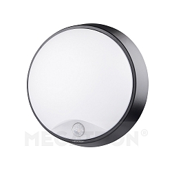 Outdoor LED panel luminaire BULKA RUND incl. PIR sensor, IP54, 10W 4000K 700lm 120�