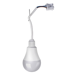 Werklamp CONSTRUCTION SITE LIGHT D60MM met trekontlasting, met aansluitdoos, schakelbaar E27 IP20, wit