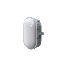 damp-proof luminaire ZELLA NEO oval, impact resistant, switchable, multipower IP54, grey 