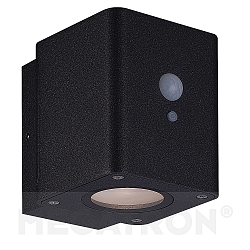 solar wall luminaire LOKY square, with sensor IP54, anthracite 