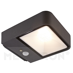 solar wall luminaire WANDIA square, flat, with sensor IP54, anthracite 