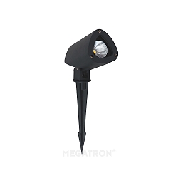 Armatuur met grondpen GARTIA S klein, met stekker IP65, zwart 