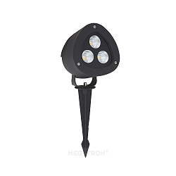Inbouwarmatuur GARTIA L up down, hoekig, schakelbaar IP65, zwart  20W 2200lm 3000K 24� 24� CRI >80